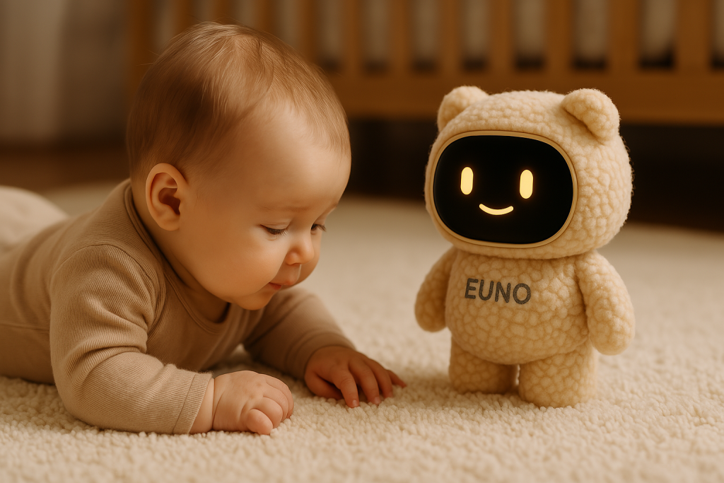 Le nouveau compagnon Euno Euno qui accompagne un bébé