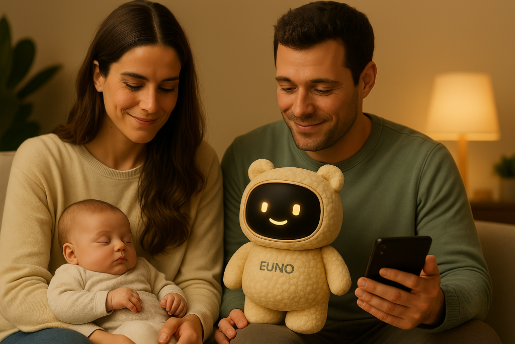 Page de confirmation Couple avec bébé et Euno